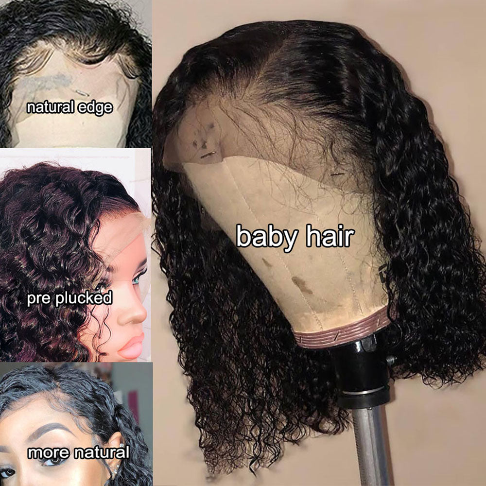 2023 Wholesale european short pixie cut wig 6 inch human hair wig, 13*4 lace frontal brazilian human hair wig cut short bob