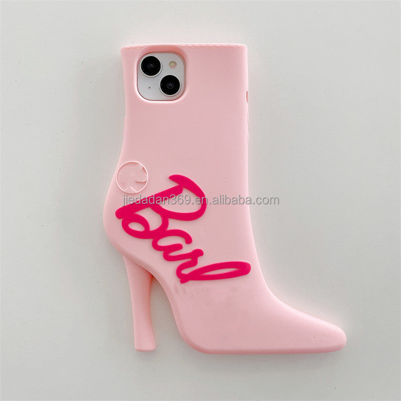 Bella Barbie High Heels Model Anime Cartoon Protective Cover Mobile Phone Case for Iphone 11 12 13 14 Pro Max