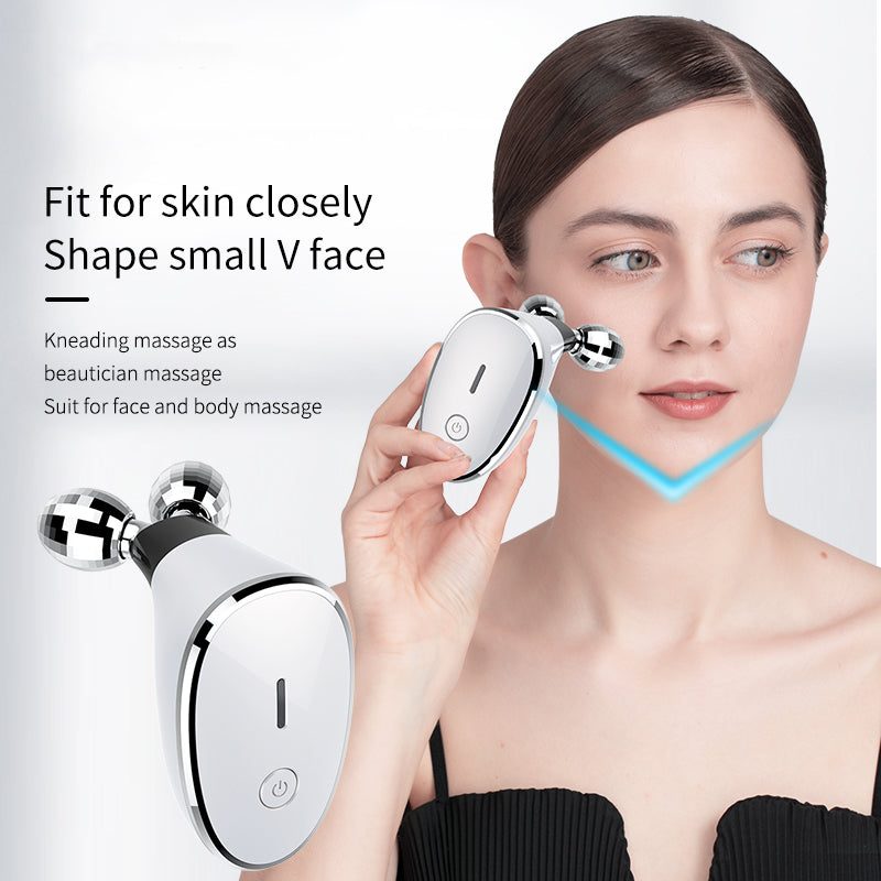 Beauty Equipment Anti-aging Face Lift Roller EMS Facial Massager Anti Wrinkle Microcurrent Facial Toning Device