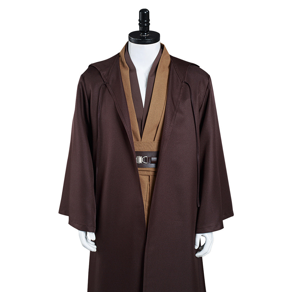 SeeCosplay Adult Outfit for Jedi Costume Tunic Hooded Robe Anakin Skywalker Uniform Brown Version SWCostume