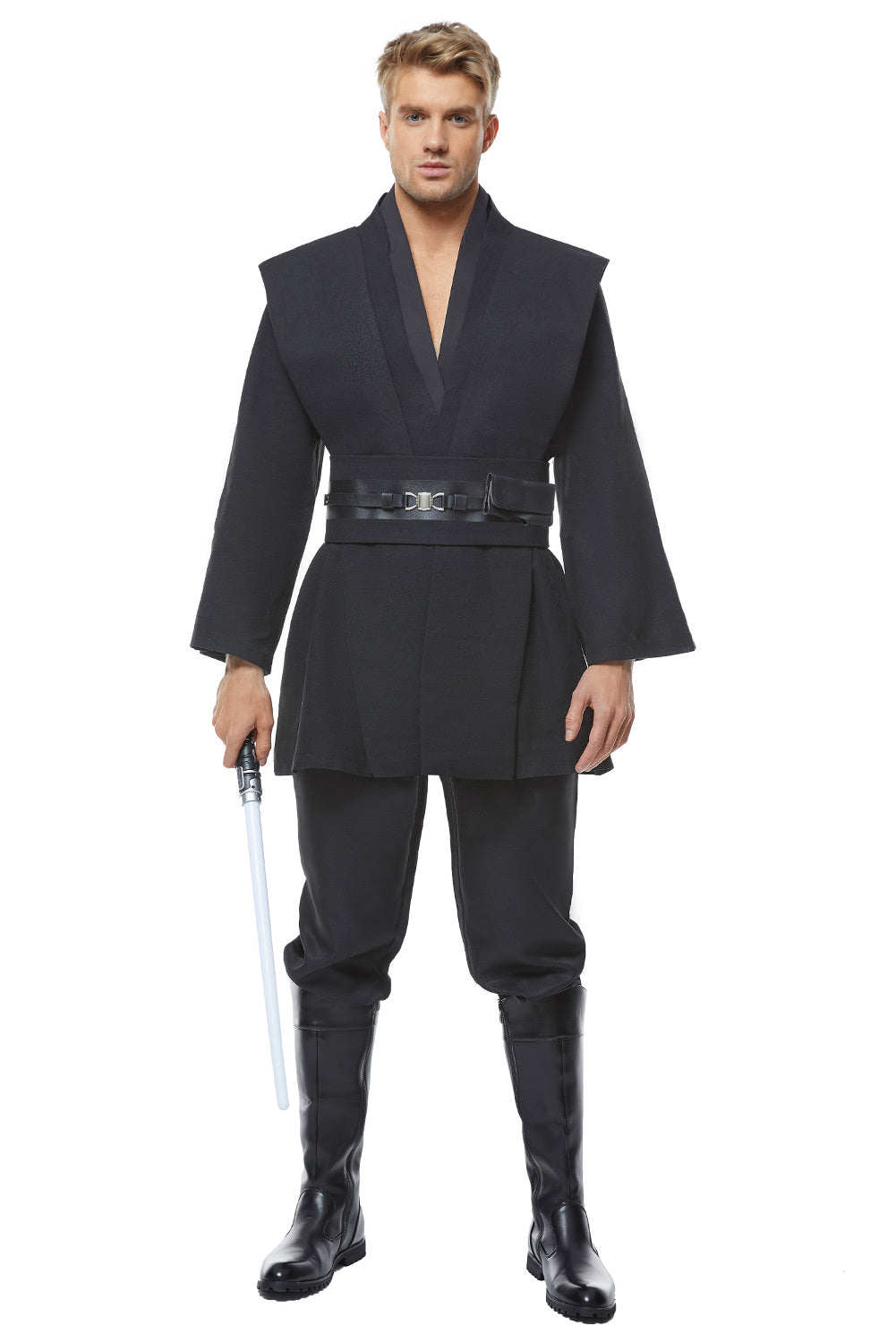 SeeCosplay Obi Wan Kenobi Jedi Black Version No Cloak Costume SWCostume