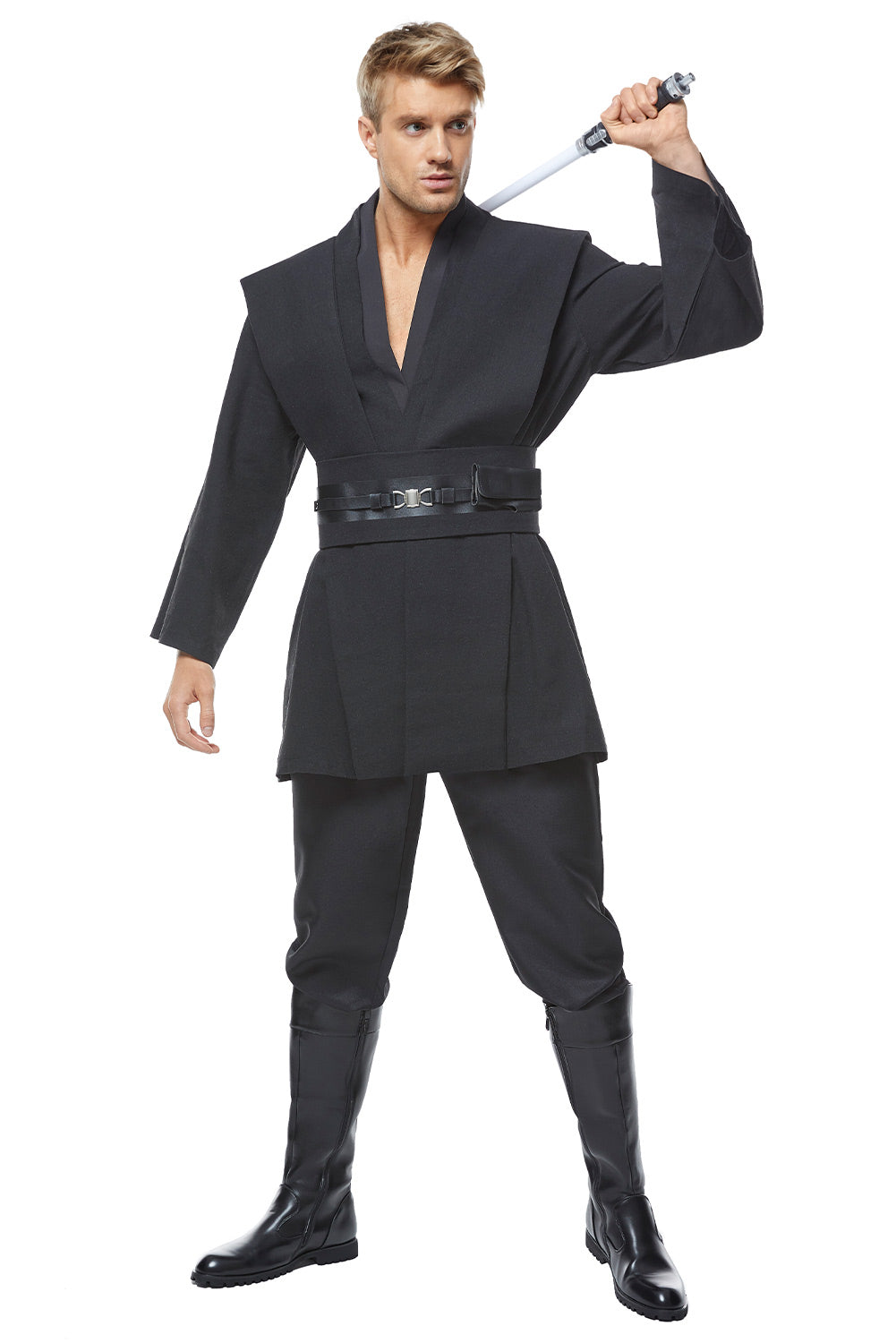 SeeCosplay Obi Wan Kenobi Jedi Black Version No Cloak Costume SWCostume