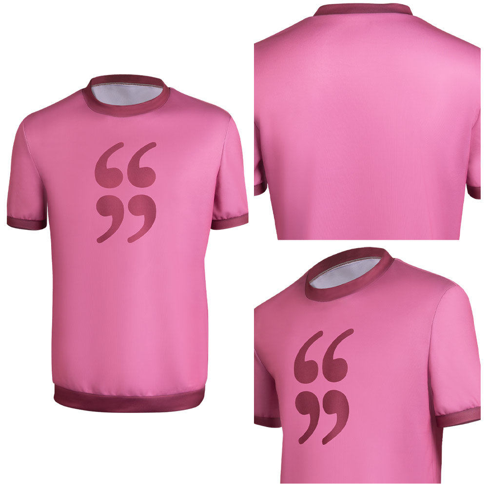 SeeCosplay Scott Pilgrim Takes Off Scott Pilgrim Pink T-shirt Costume Halloween for  Carnival Cosplay Costume