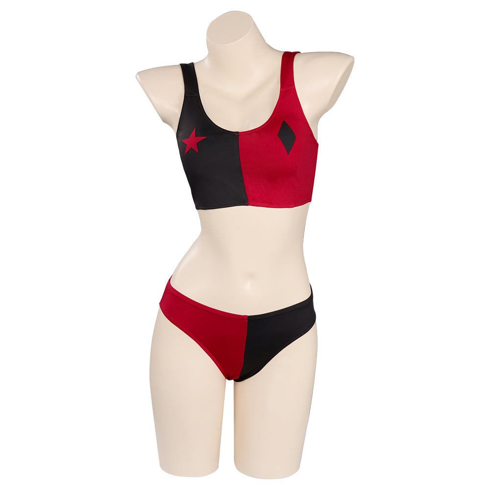 SeeCosplay Harley Quinn/Harleen Quinzel Swimsuit Cosplay Costume TwoPiece Swimwear Swimwear