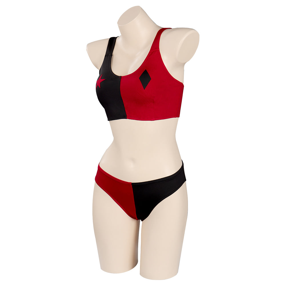 SeeCosplay Harley Quinn/Harleen Quinzel Swimsuit Cosplay Costume TwoPiece Swimwear Swimwear