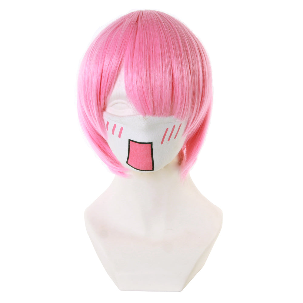 SeeCosplay Anime Cosplay Ram Short Pink Wig Cosplay Wigs