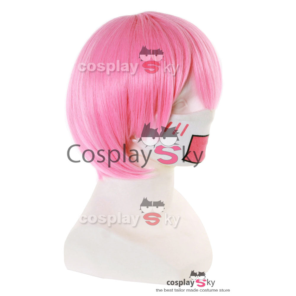 SeeCosplay Anime Cosplay Ram Short Pink Wig Cosplay Wigs