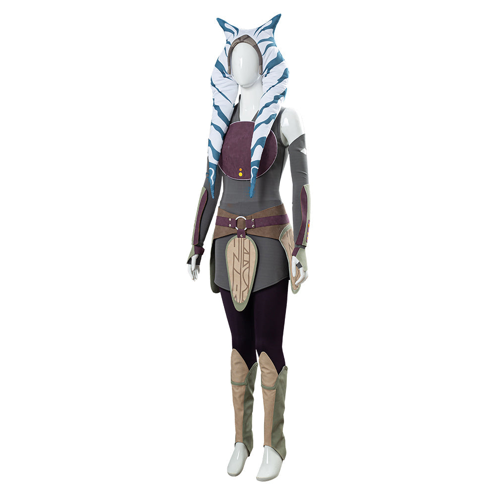 SeeCosplay Ahsoka Tano Women Dress Outfit Halloween Carnival Costume Costume SWCostume