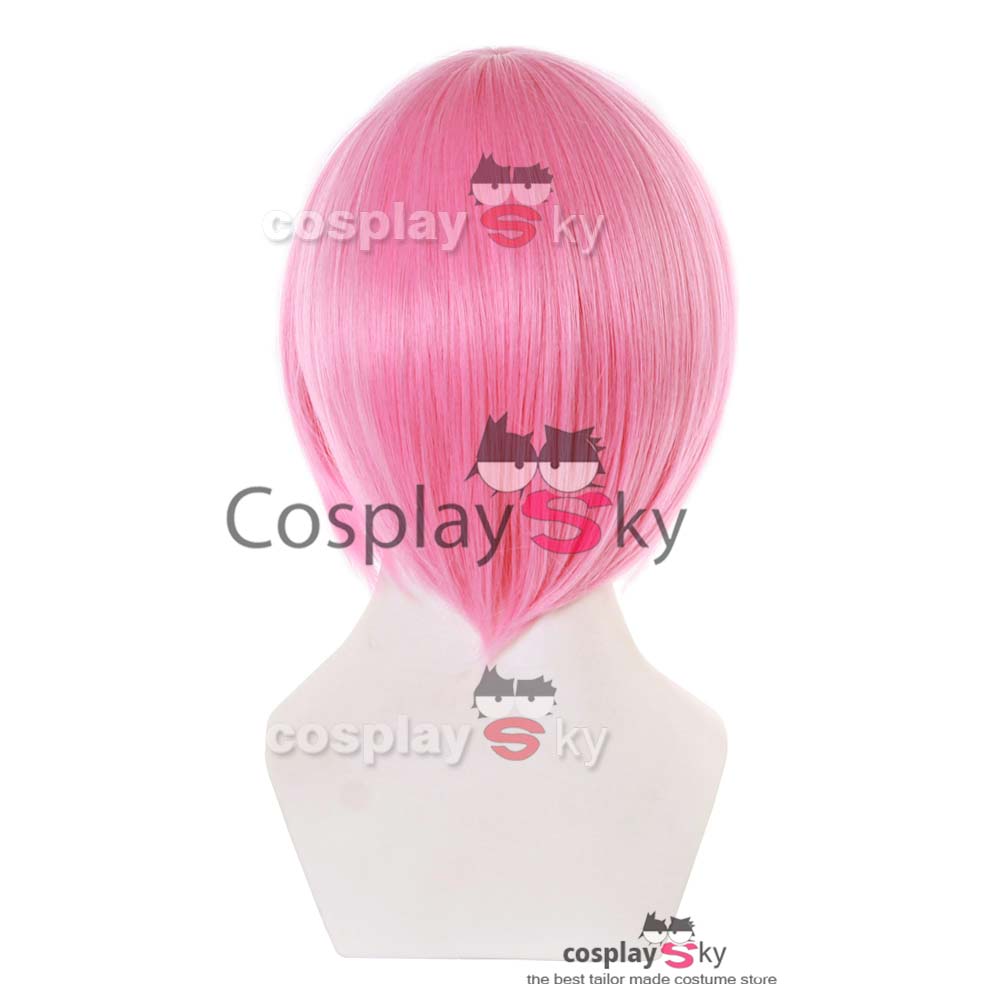 SeeCosplay Anime Cosplay Ram Short Pink Wig Cosplay Wigs