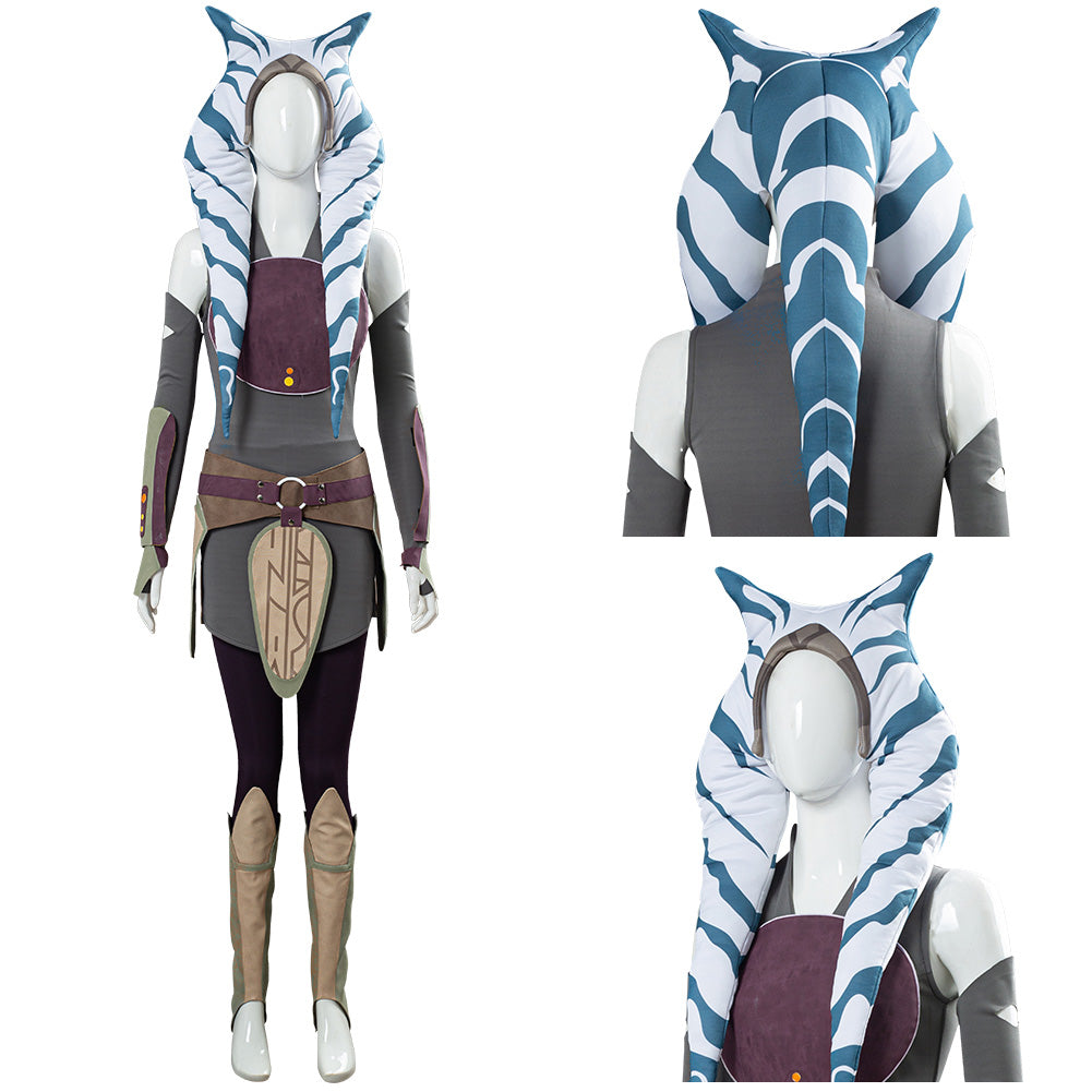 SeeCosplay Ahsoka Tano Women Dress Outfit Halloween Carnival Costume Costume SWCostume