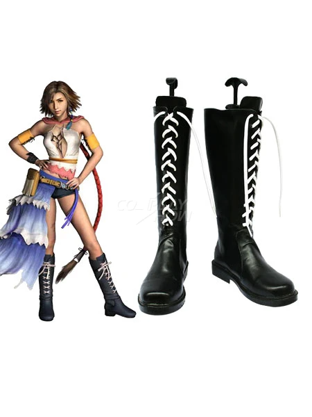 SeeCosplay Final Fantasy X2 Yuna Cosplay Boots Custom Made