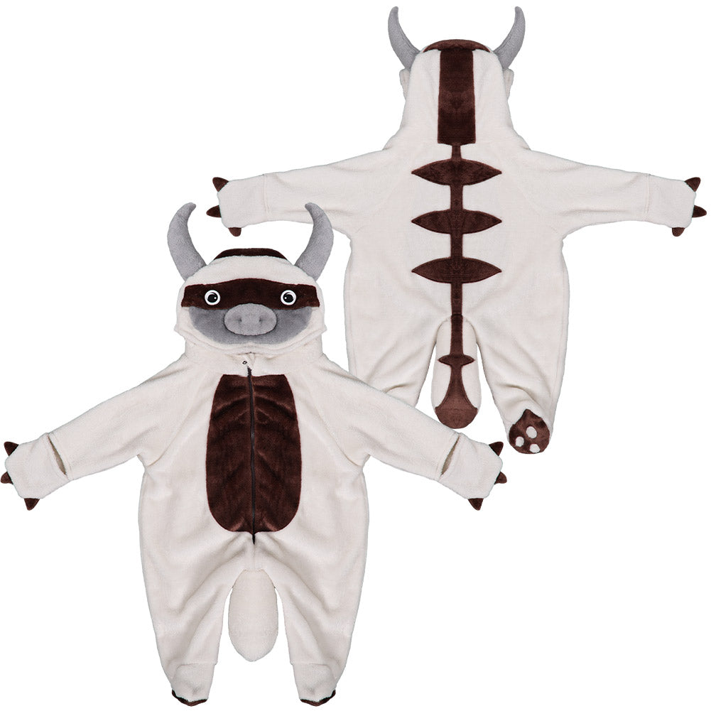 Anime Avatar: The Last Airbender 2024 Appa Flying Bull White Baby Climbing Jumpsuit Outfits Cosplay Costume