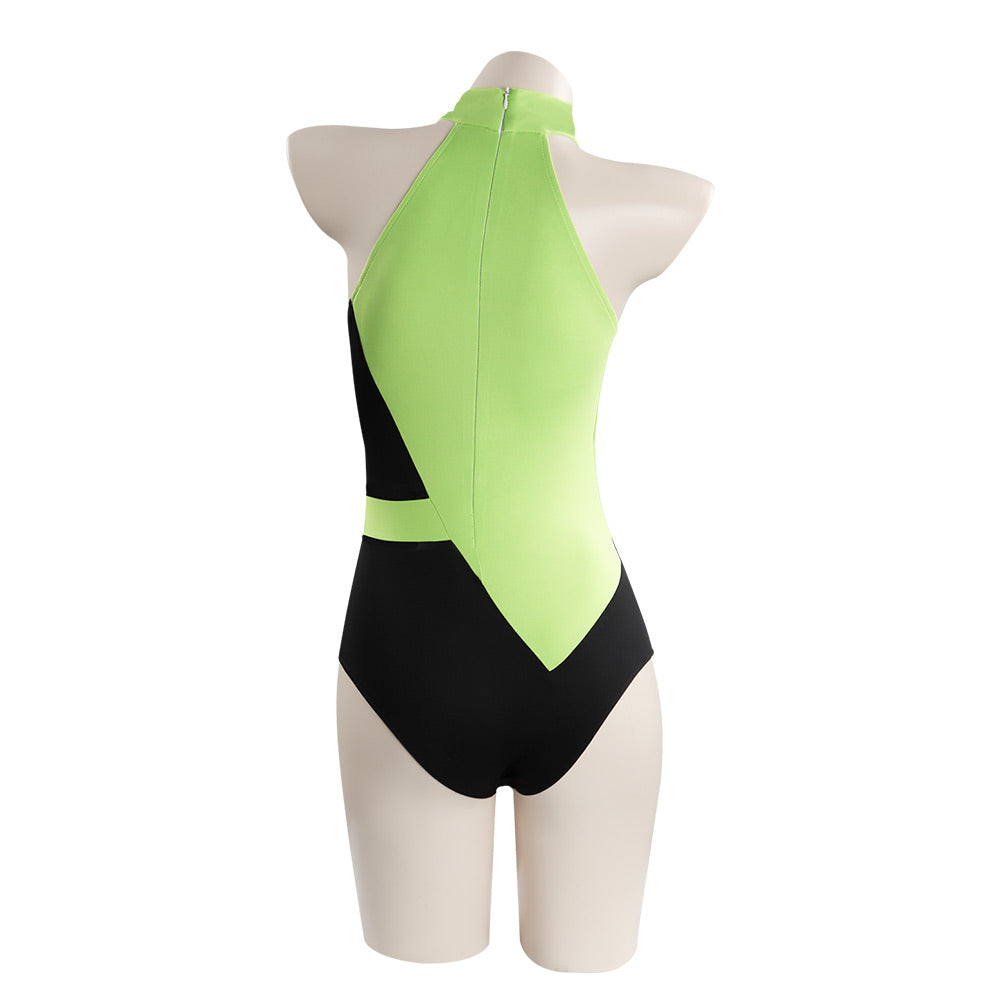 SeeCosplay Kim Possible Shego Adult Swimwear Outfits Halloween Carnival Suit Cosplay Costume Swimwear