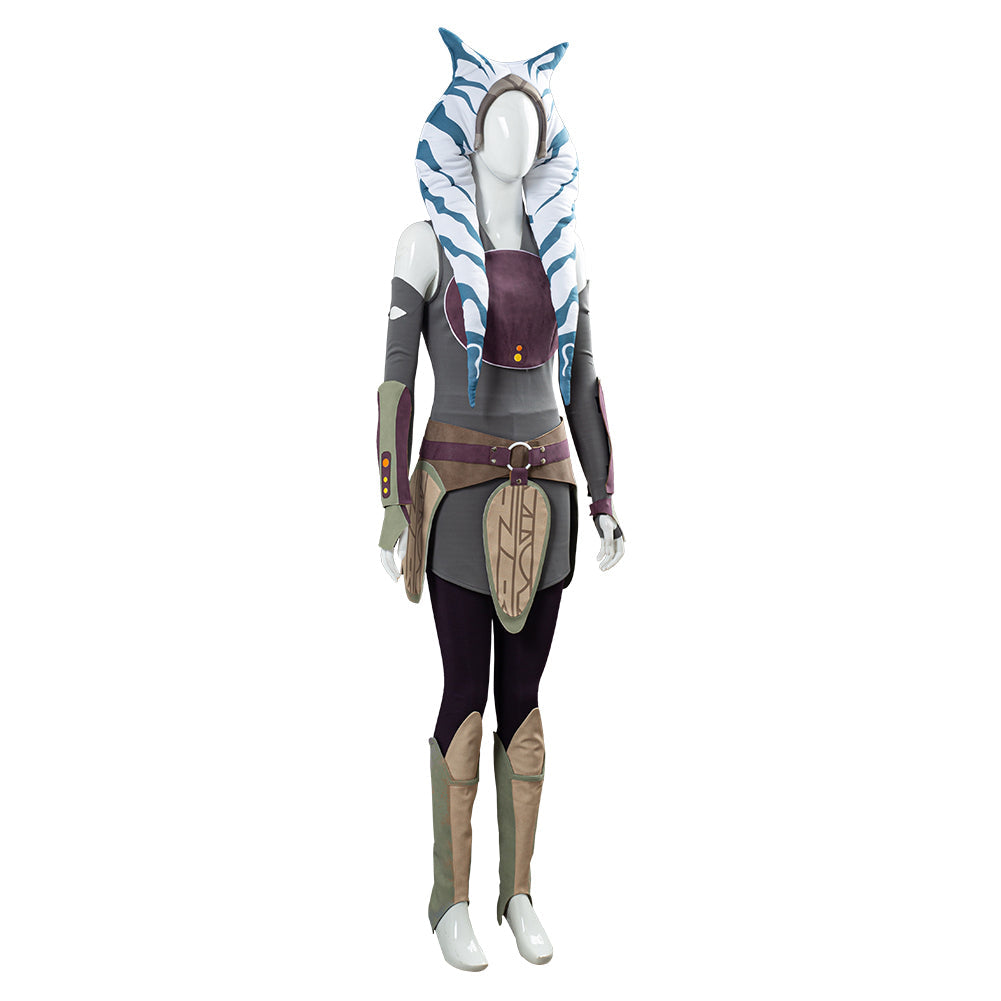 SeeCosplay Ahsoka Tano Women Dress Outfit Halloween Carnival Costume Costume SWCostume