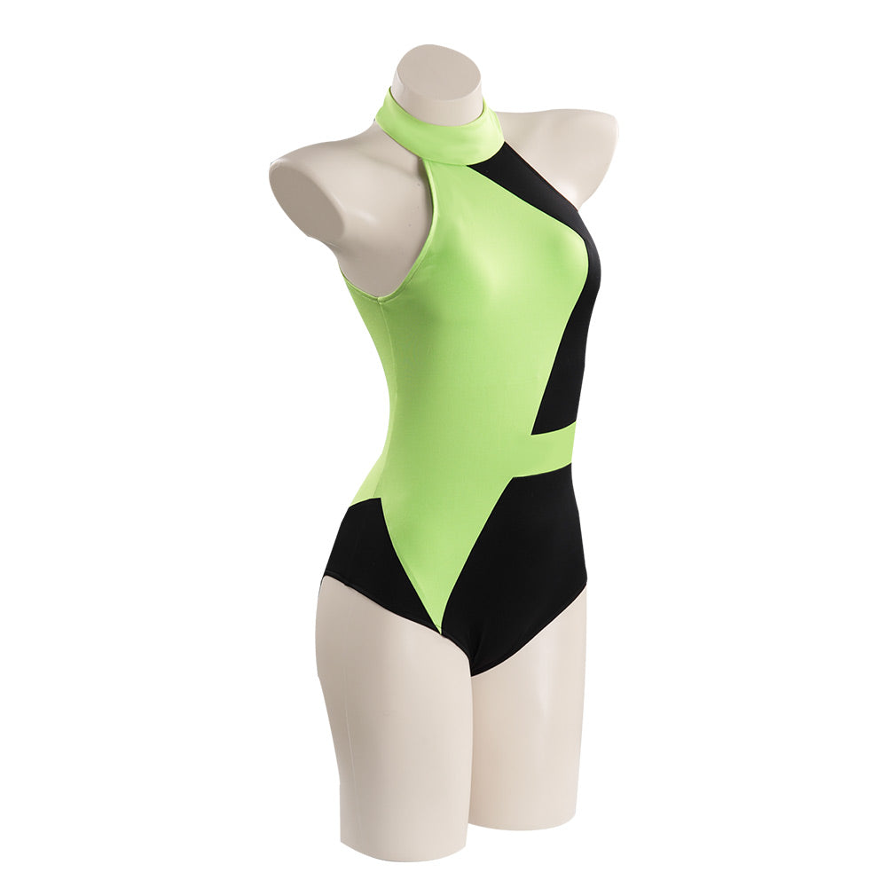 SeeCosplay Kim Possible Shego Adult Swimwear Outfits Halloween Carnival Suit Cosplay Costume Swimwear