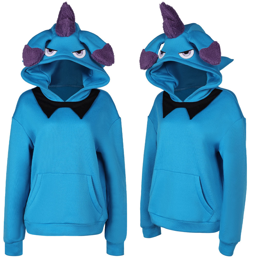 Game Palworld 2024 Depresso Blue Hoodie Outfits Cosplay Costume Halloween Carnival Suit