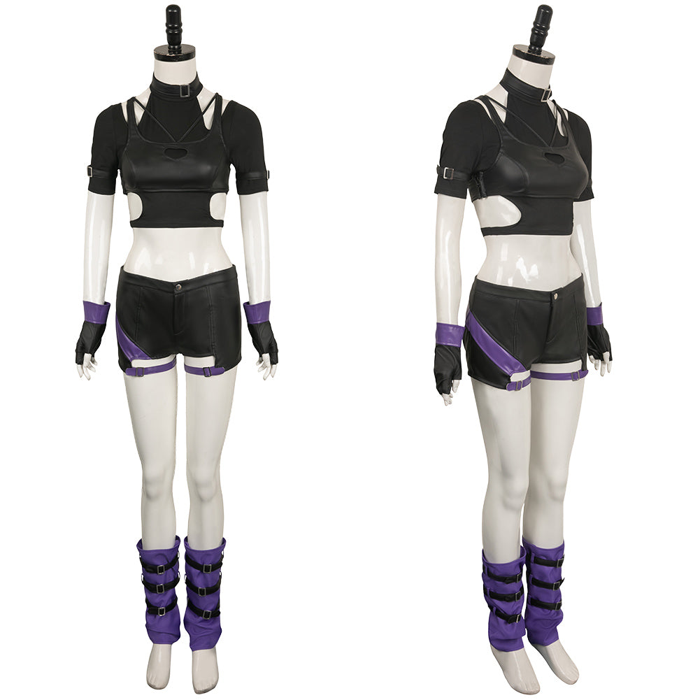 Game Tekken 8 (2024) Reina Black Set Cosplay Costume Outfits Halloween Carnival Suit