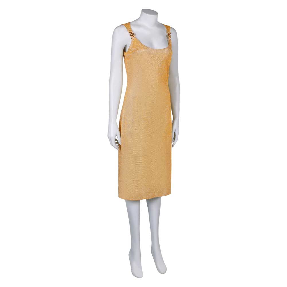 Movie Argylle (2024) Elly Conway Yellow Dress Cosplay Costume Outfits Halloween Carnival Suit