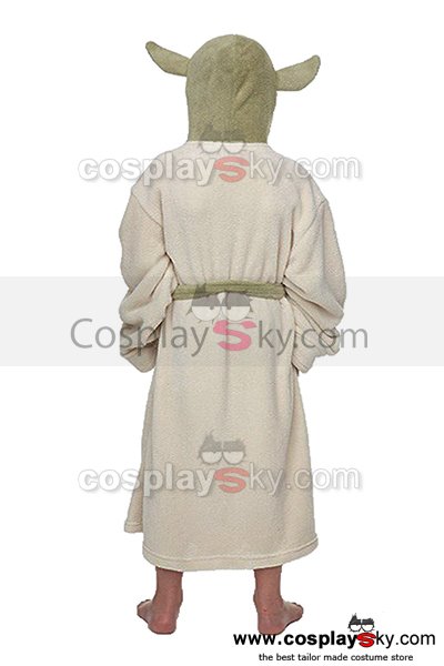 SeeCosplay Yoda Jedi Ears Fleece Bathrobe Kids Robe SWCostume