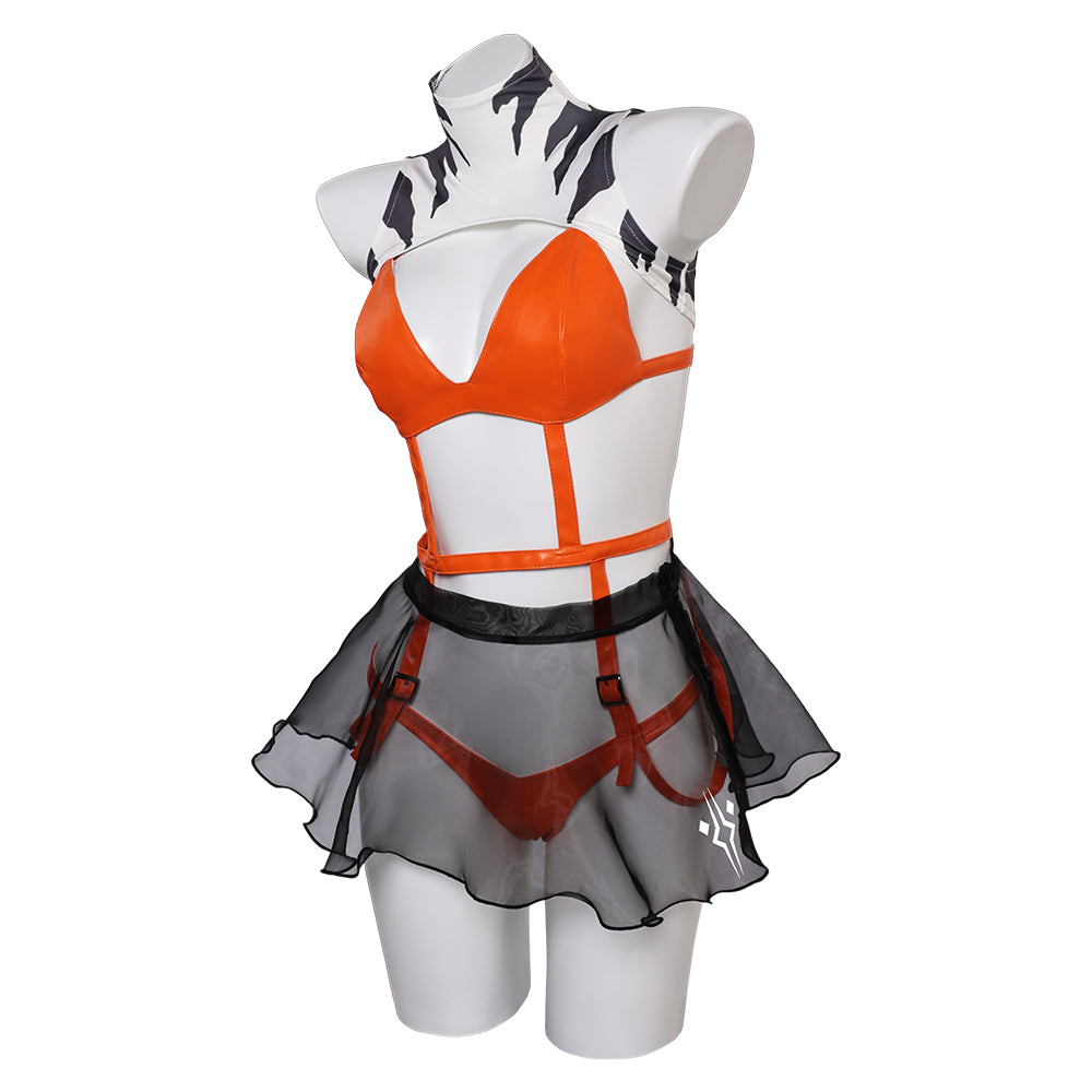 TV Ahsoka 2023 Ahsoka Sexy Orange Lingerie Cosplay Costume Outfits Halloween Carnival Suit