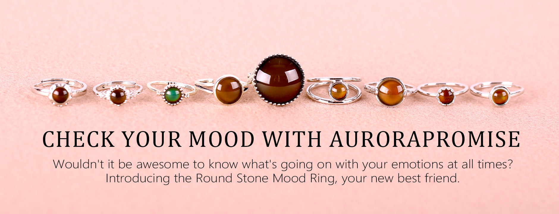 Round Mood Stone | MOODRINGCOLORS