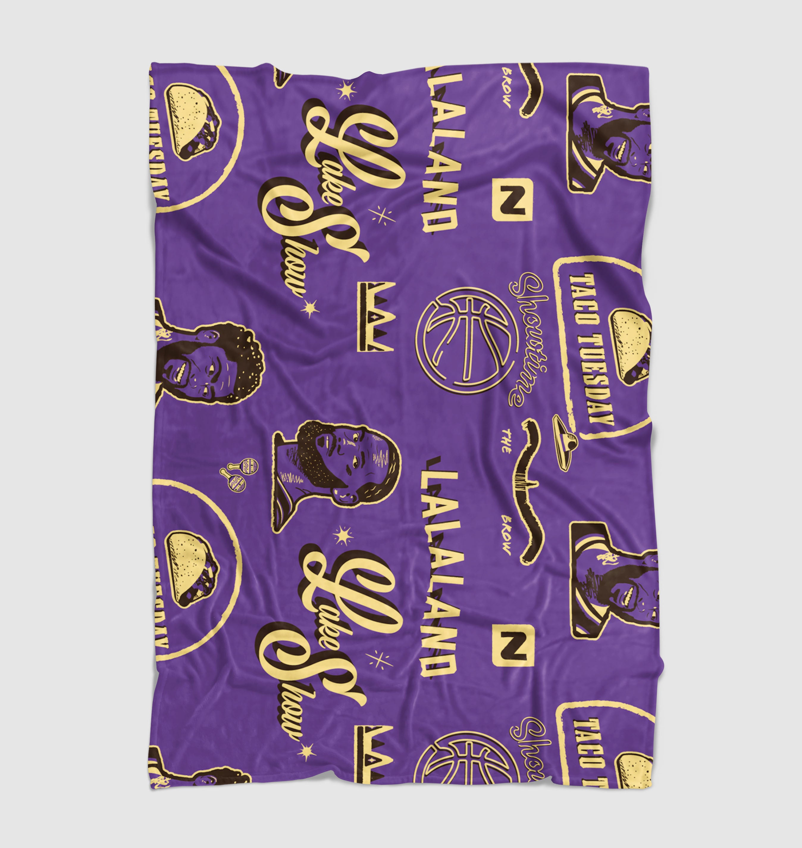 lake show lakers basketball Ultra soft fleece blanket