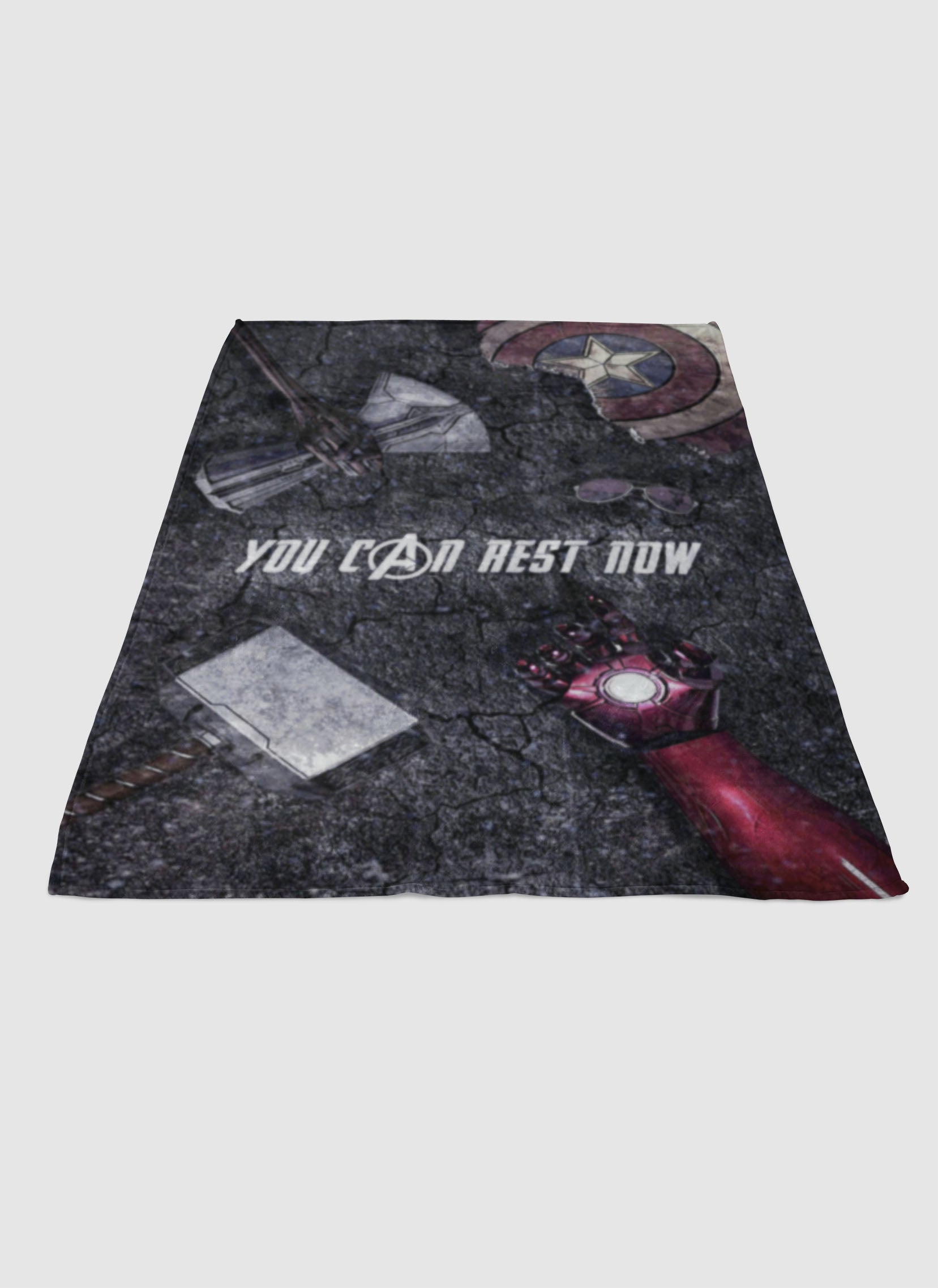 you can rest now iron man soft fleece blanket