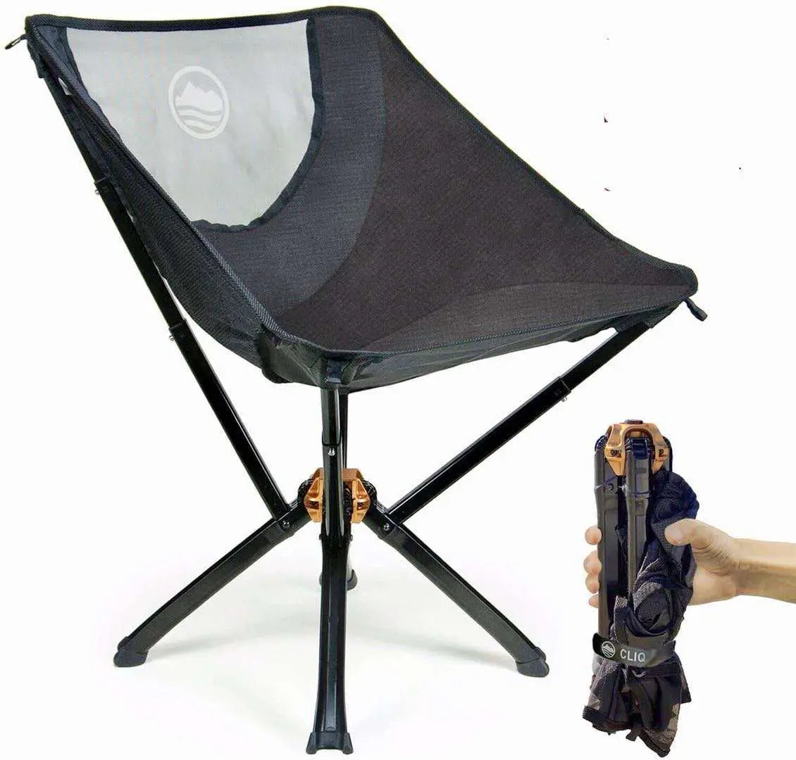 Enkeeo 1600g Folding Chair Black