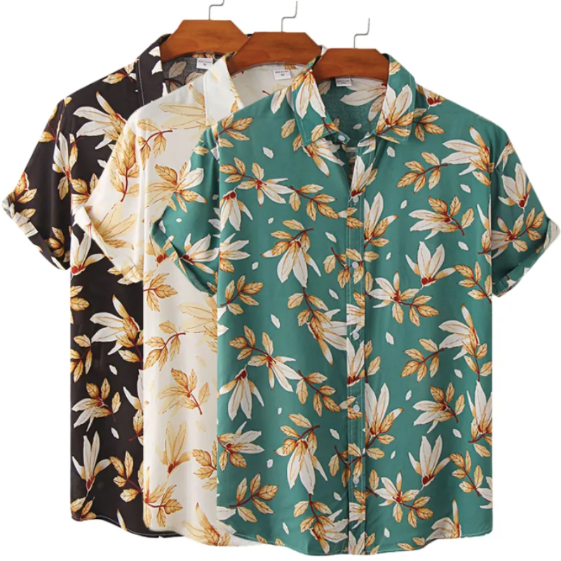 Everett? TropiBlend Leaf-Print Summer Shirts