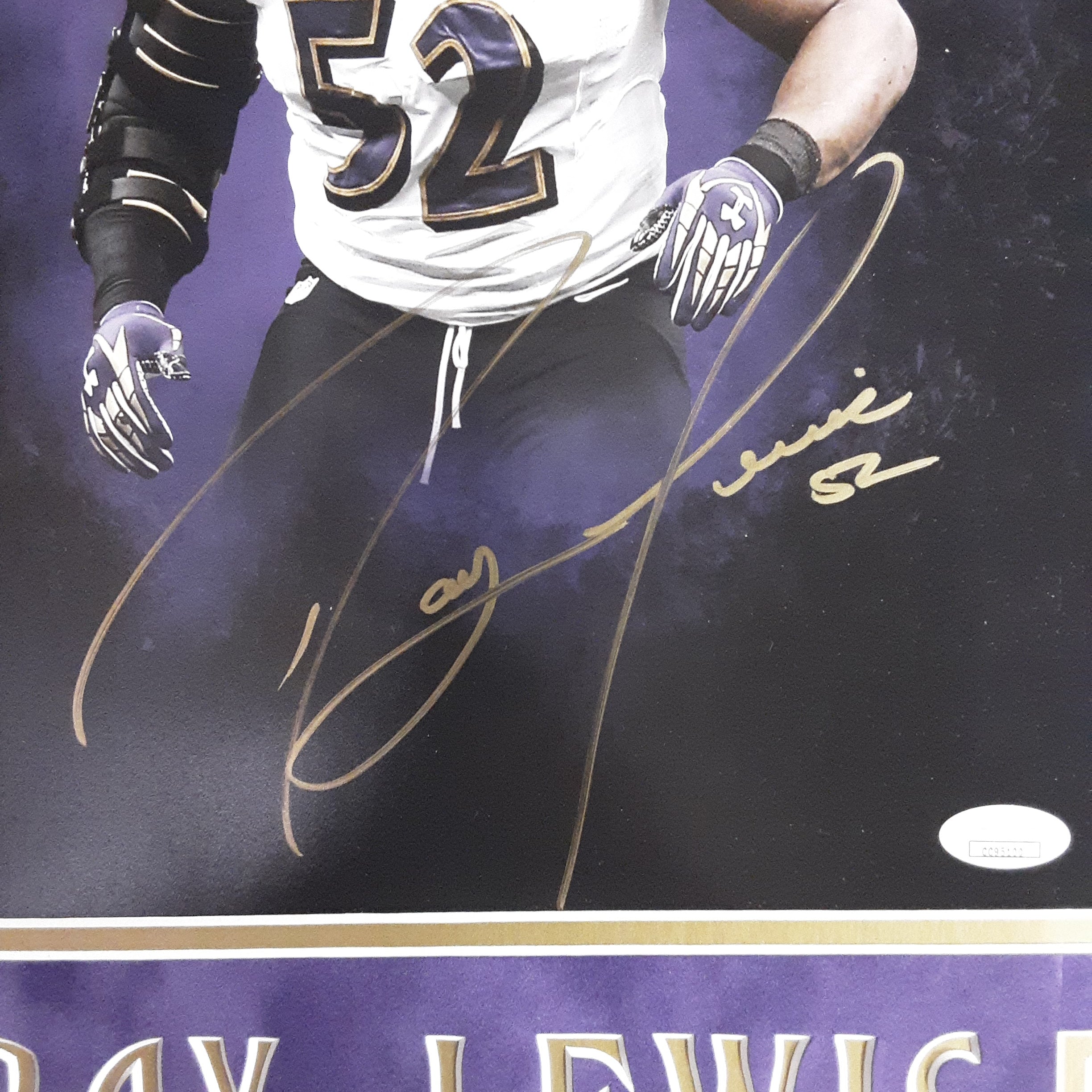 Ray Lewis Authentic Signed Framed 11x14 Photo Autographed JSA