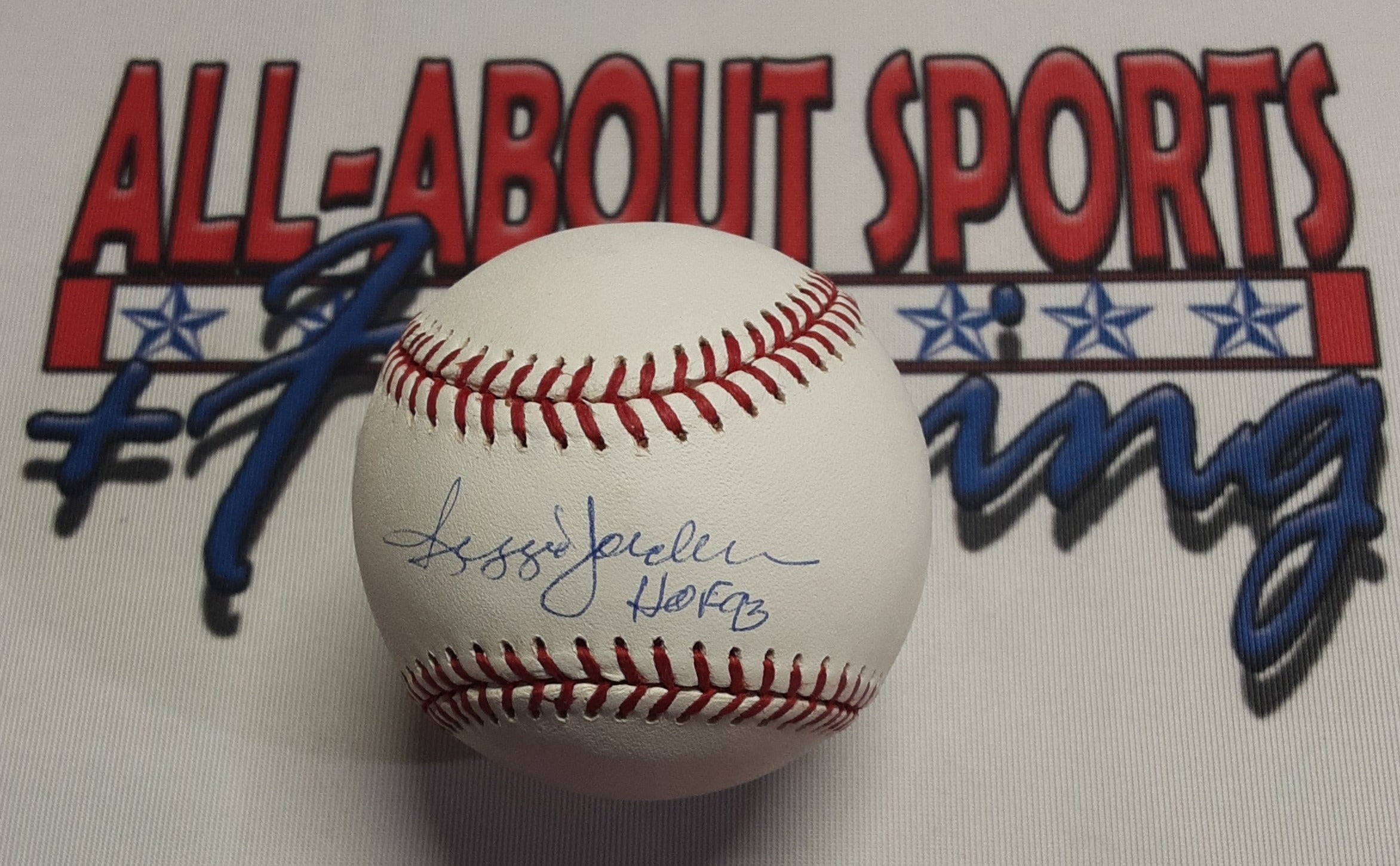 Reggie Jackson Authentic Signed Baseball Autographed with Inscription JSA/SM.