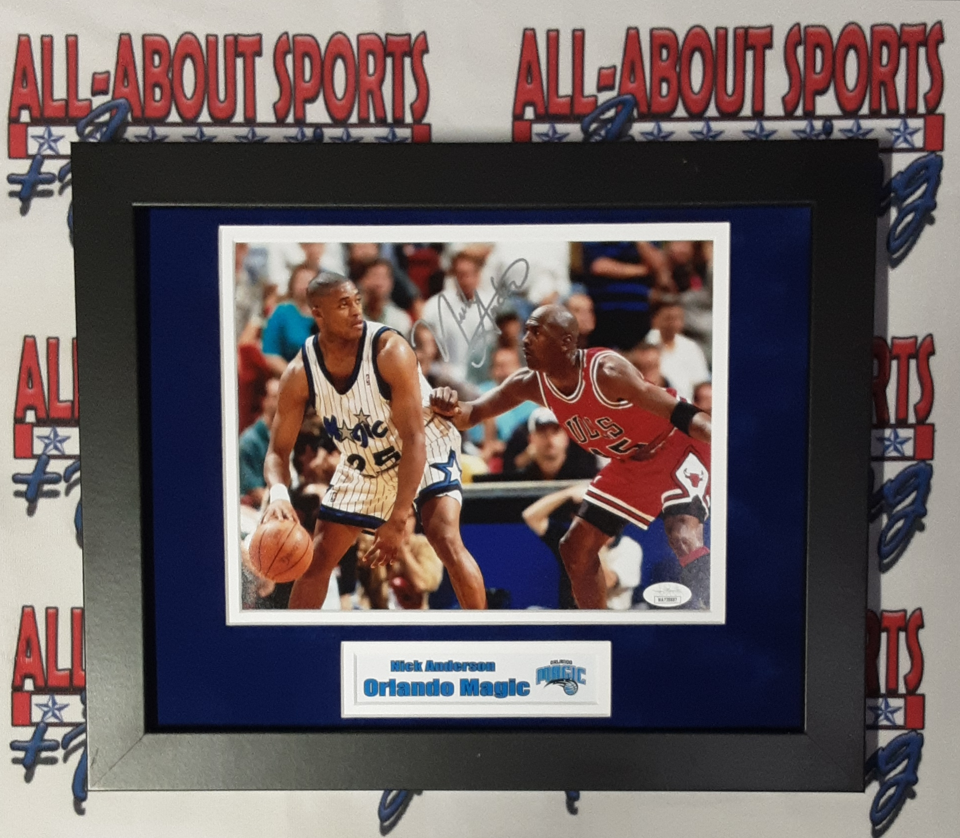 Nick Anderson Authentic Signed Framed 8x10 Photo Autographed JSA