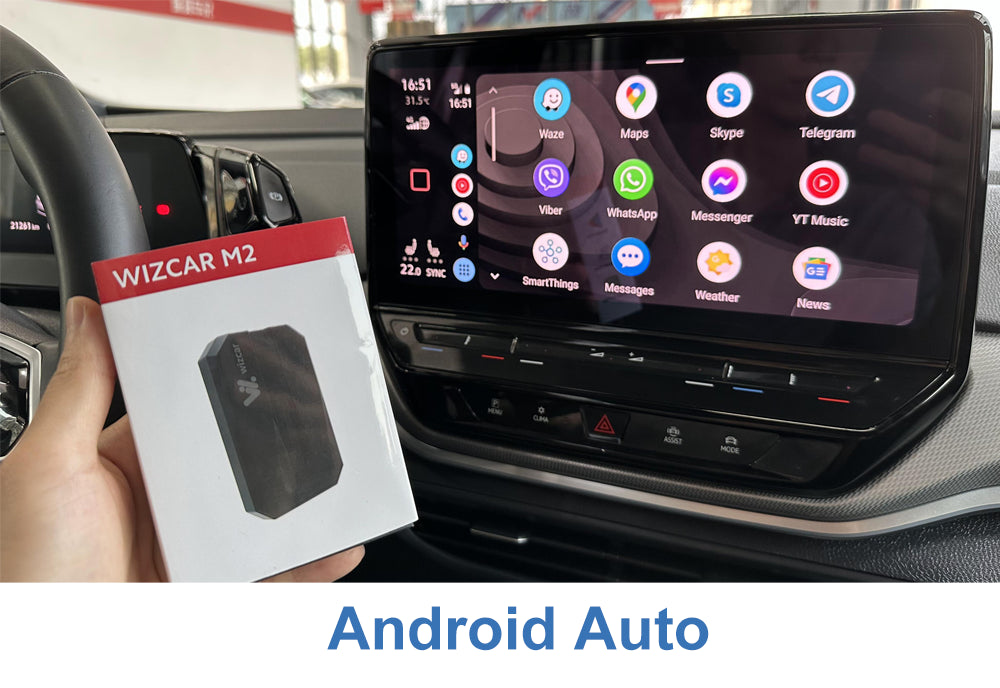 WIZCAR M2 VW iD.4 Crozz iD.6 iD.7 iD.3 Android Auto Waze Google Maps M