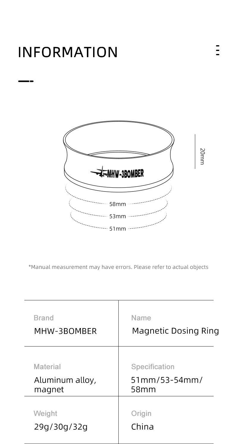 Coffee Dosing Ring