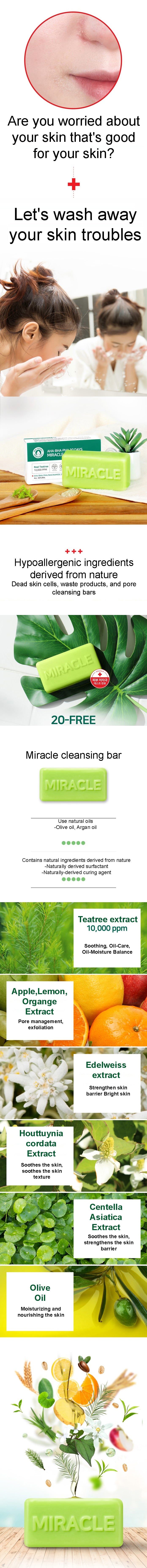 SOME BY MI AHA BHA PHA 30 Days Miracle Cleansing Bar 106g