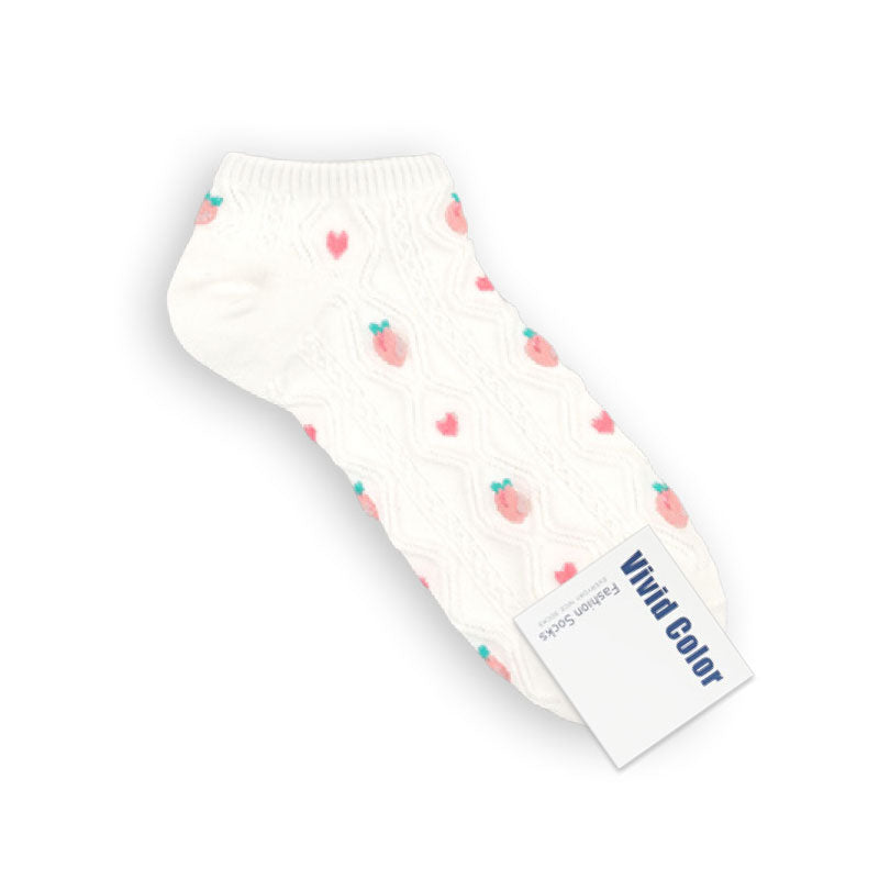 Mesh Drop Fruits Socks