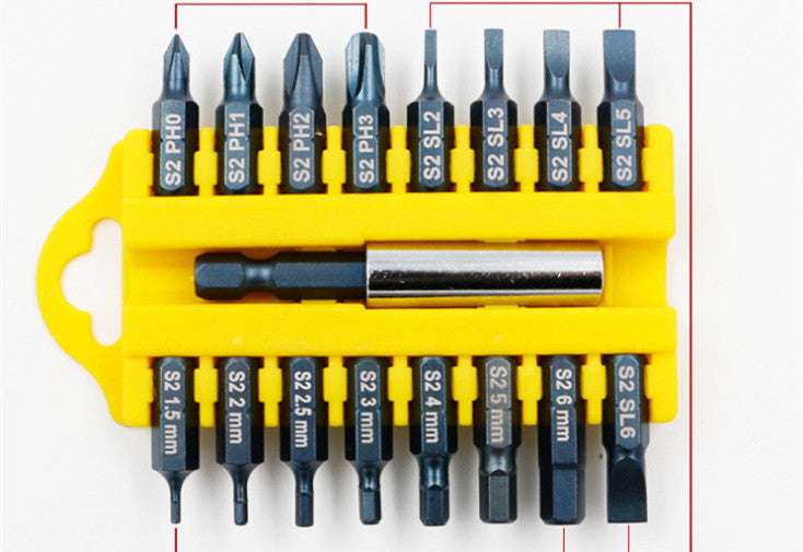 Electric Screwdriver Bit Set Cross Inner Hexagonal Wind Bit Beaten Strong Magnetic Hand Drill High-Strength Screwdriver Bit