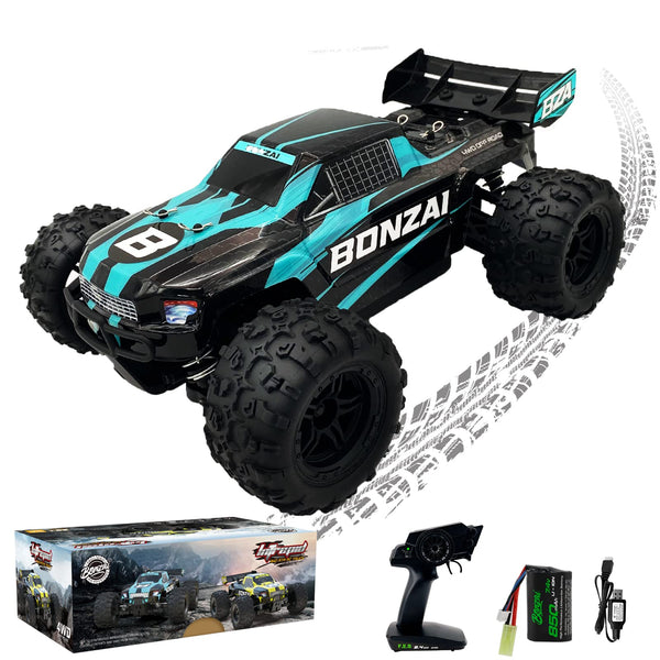Bonzai RC Monster Truck racing on a track