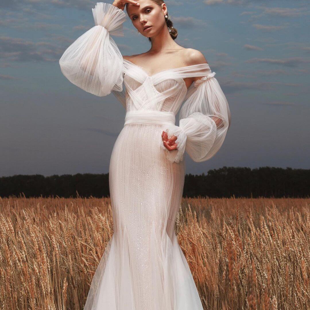 Ethereal Mermaid Wedding Dress Lana Marinenko Helen