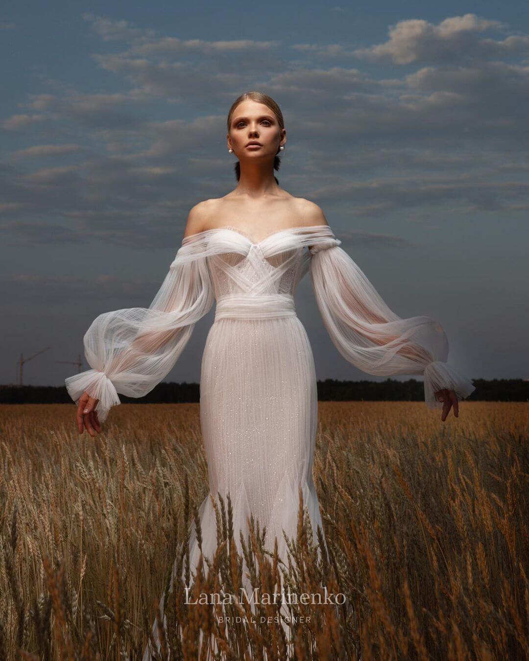 Ethereal Mermaid Wedding Dress Lana Marinenko Helen