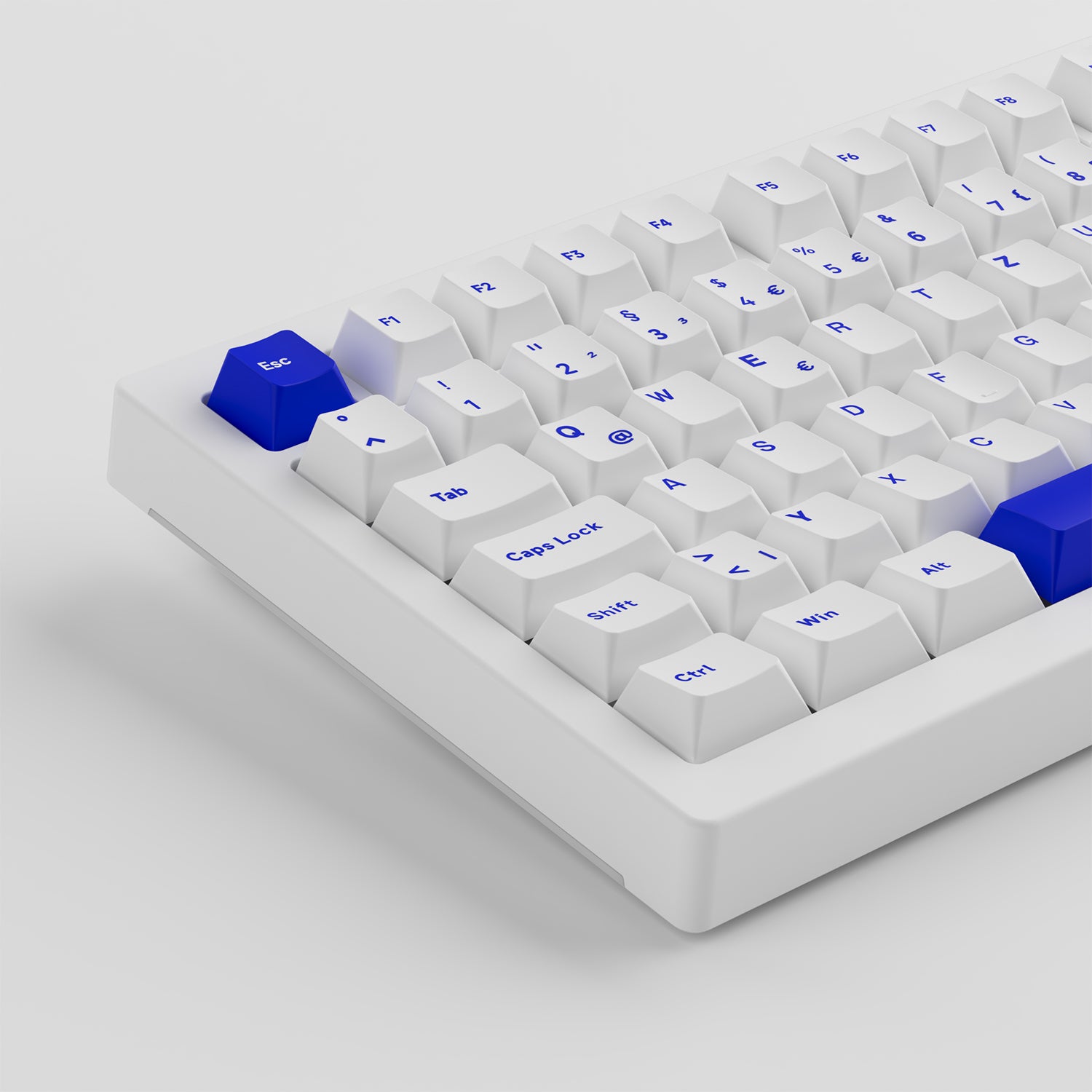 Akko 5075B Plus Blue on White 75% ISO-DE Layout Mechanical
