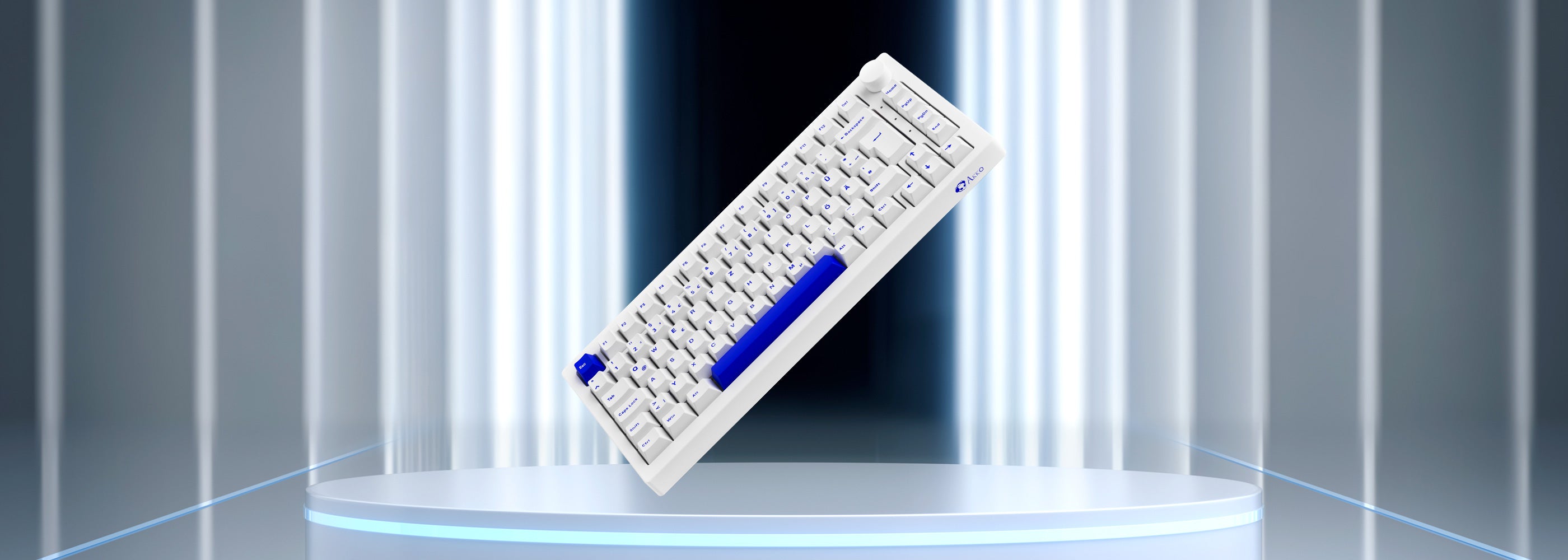 Blue on White 5075B Plus | Akko Official Global Site