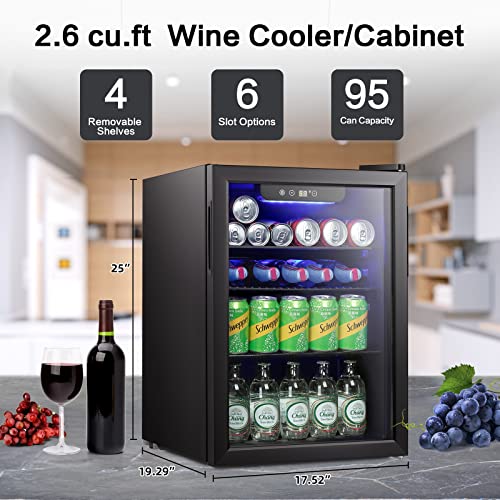 2.4 Cu.ft Beverage Refrigerator and Cooler W6870