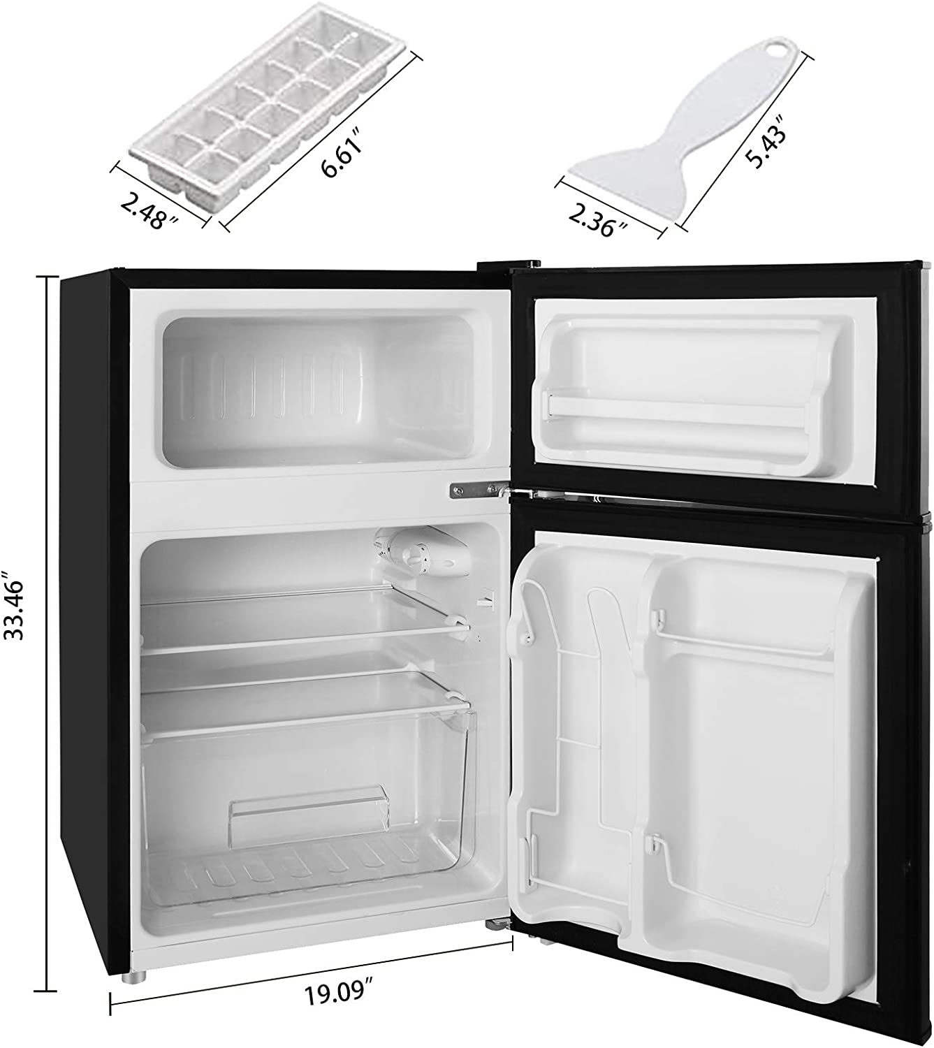 Compact Refrigerator with Freezer F6893