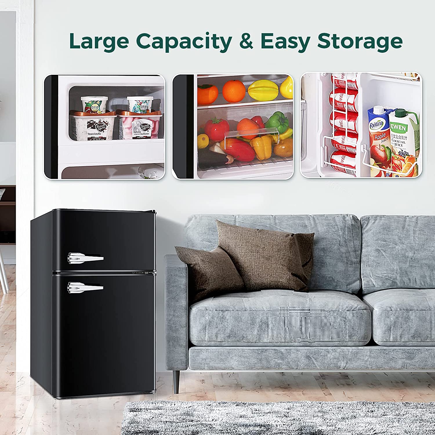 Compact Refrigerator with Freezer F6893