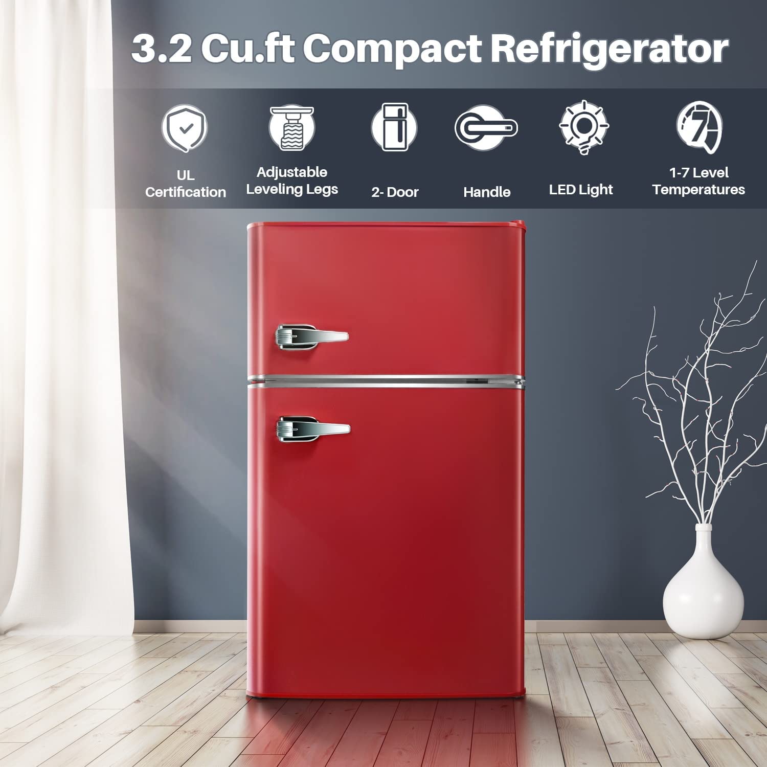 Compact Refrigerator with Freezer F6893