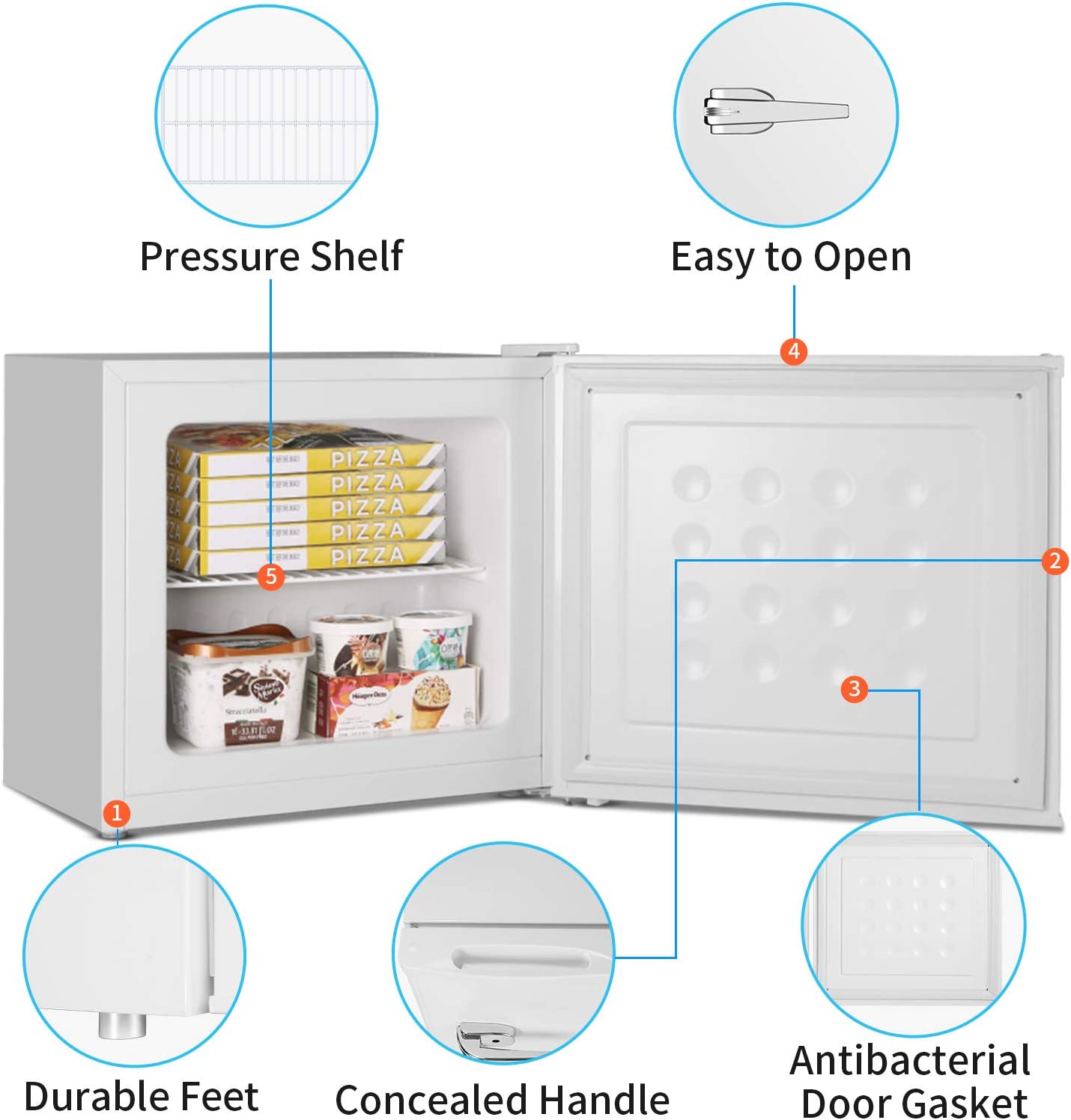 Compact Upright Freezer