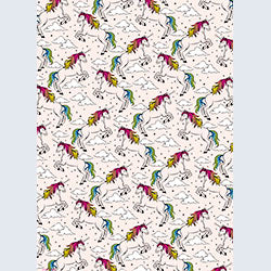 Waste Not Paper | Unicorns Roll Wrap