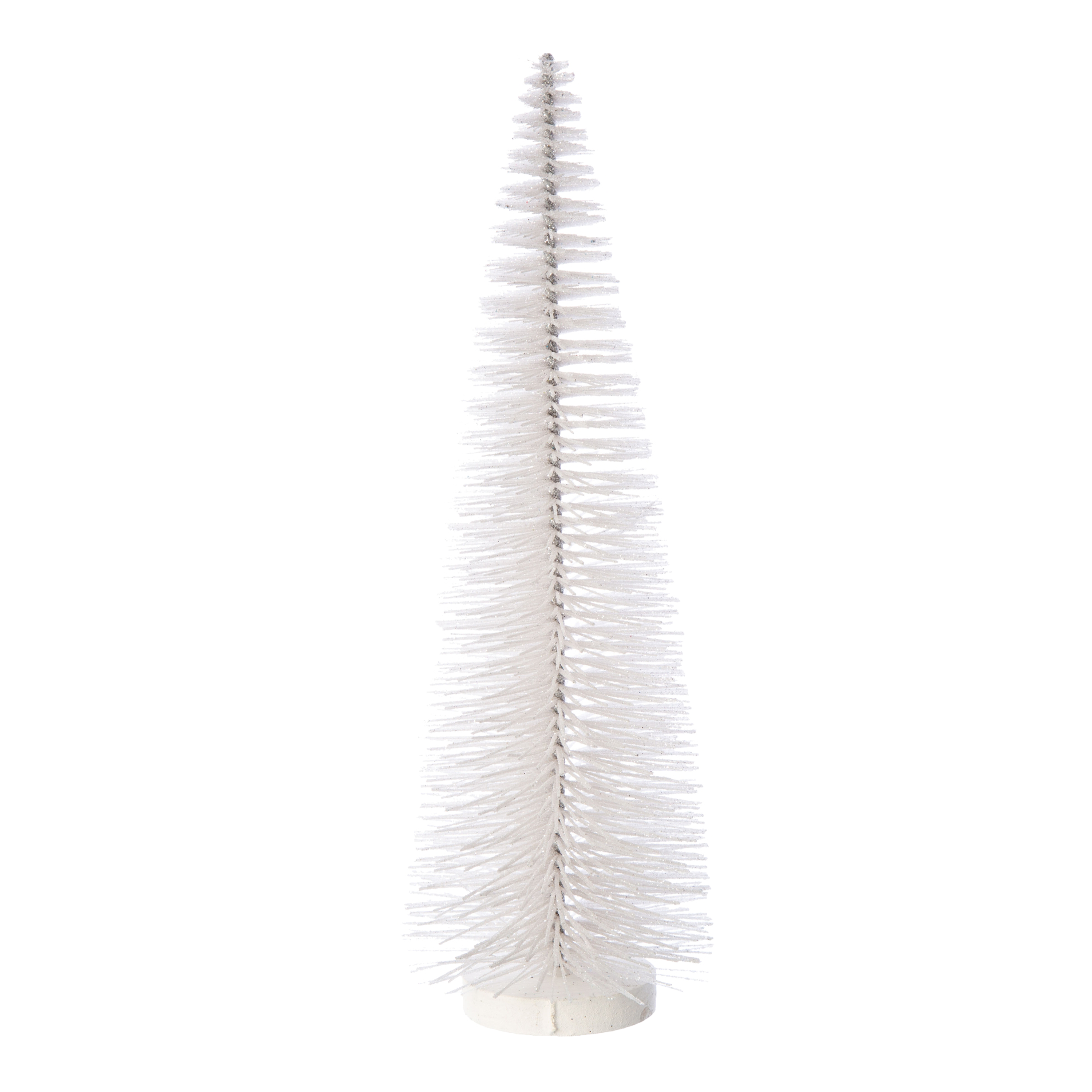 Silver Tree Holiday | 14 inch White Bristle Tree