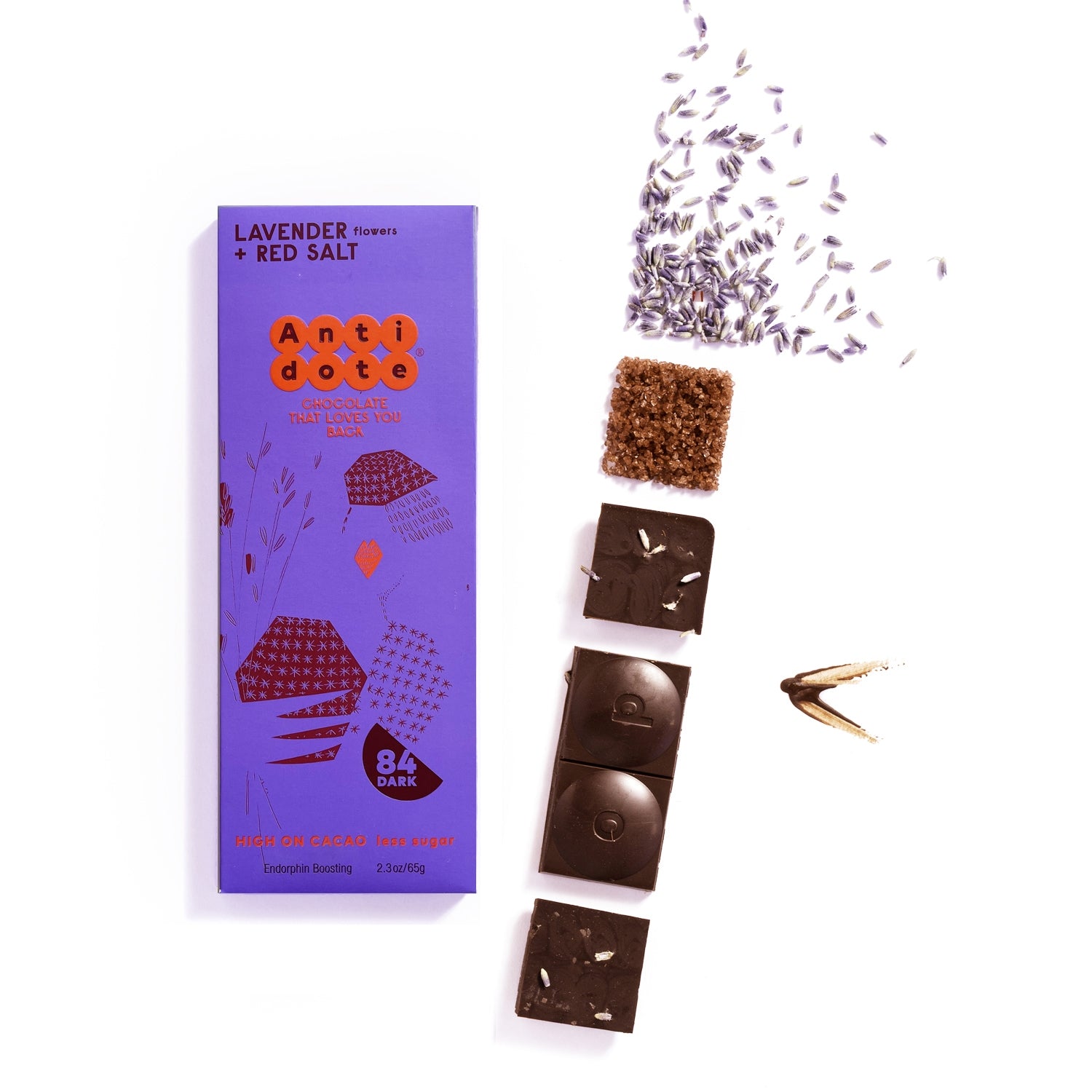 Panakeia: Lavender + Red Salt 84% cacao